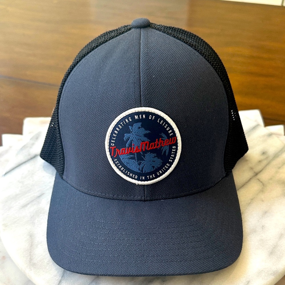 Travis Mathew Navy Flex fit Trucker Hat